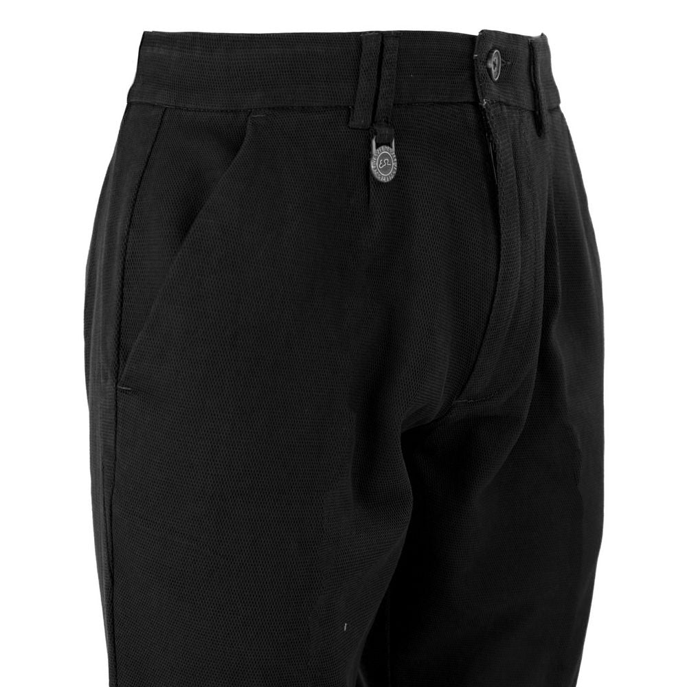 Schwarze Baumwollshorts