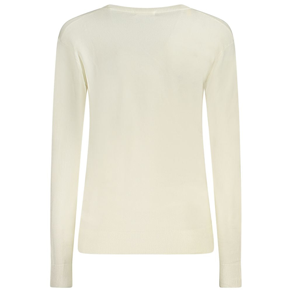 Weißer Viskosepullover
