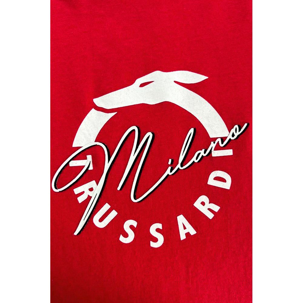 "Red Cotton Men T-Shirt"