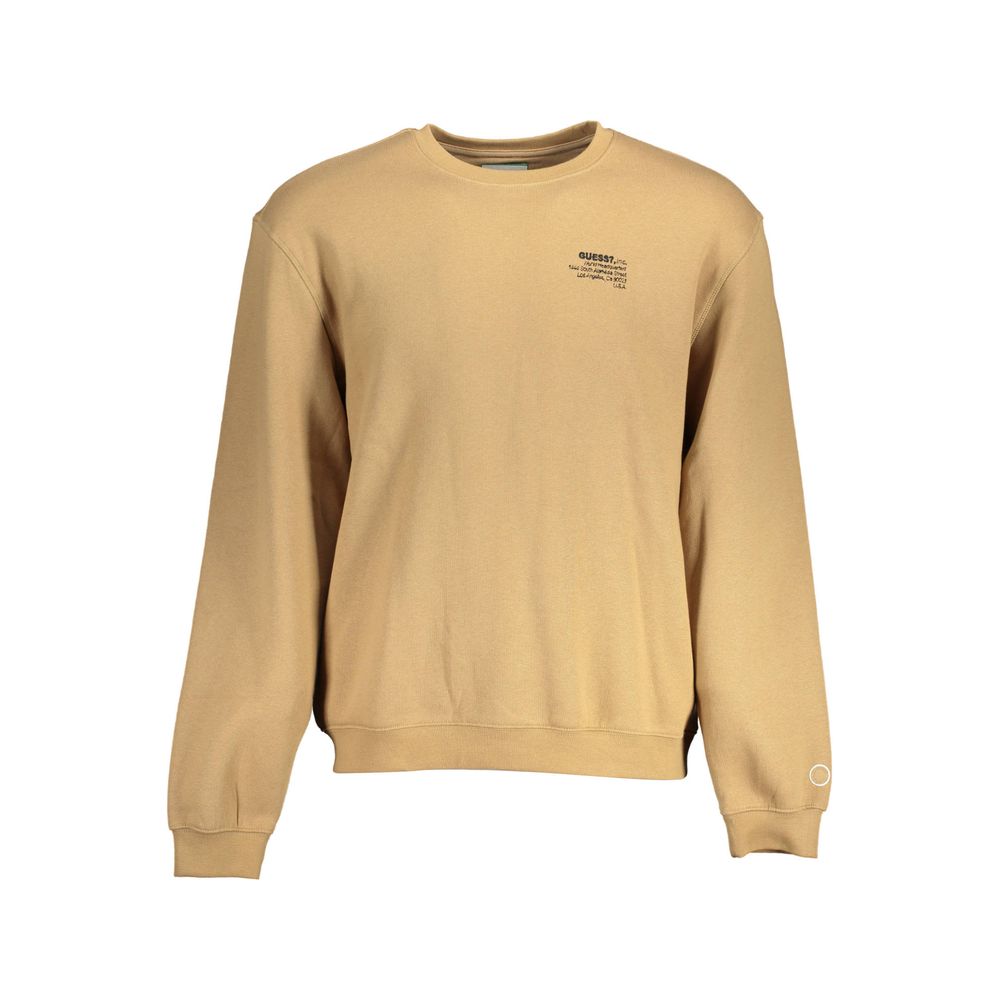 Beiges Unisex-Sweatshirt aus Baumwolle