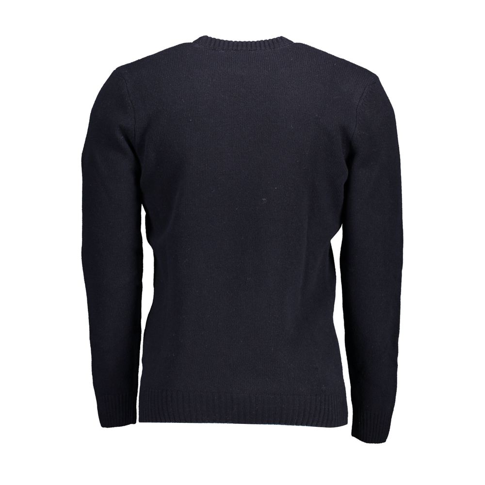 Blauer Wollpullover für Herren