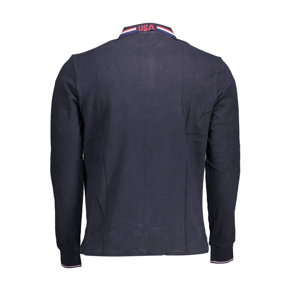 Blaues Poloshirt aus Baumwolle für Herren