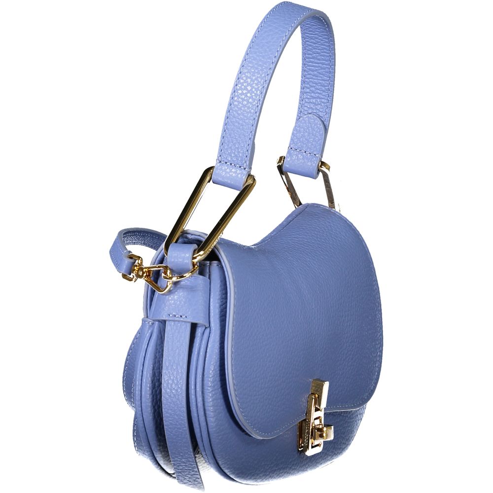 Hellblaue Damenhandtasche aus Leder
