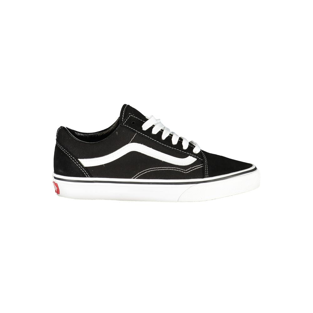 Schwarze Leder-Sneaker für Damen