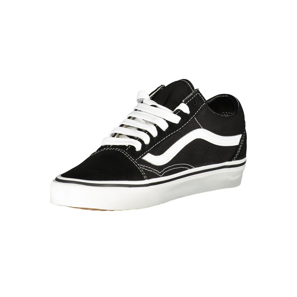 Schwarze Leder-Sneaker für Damen