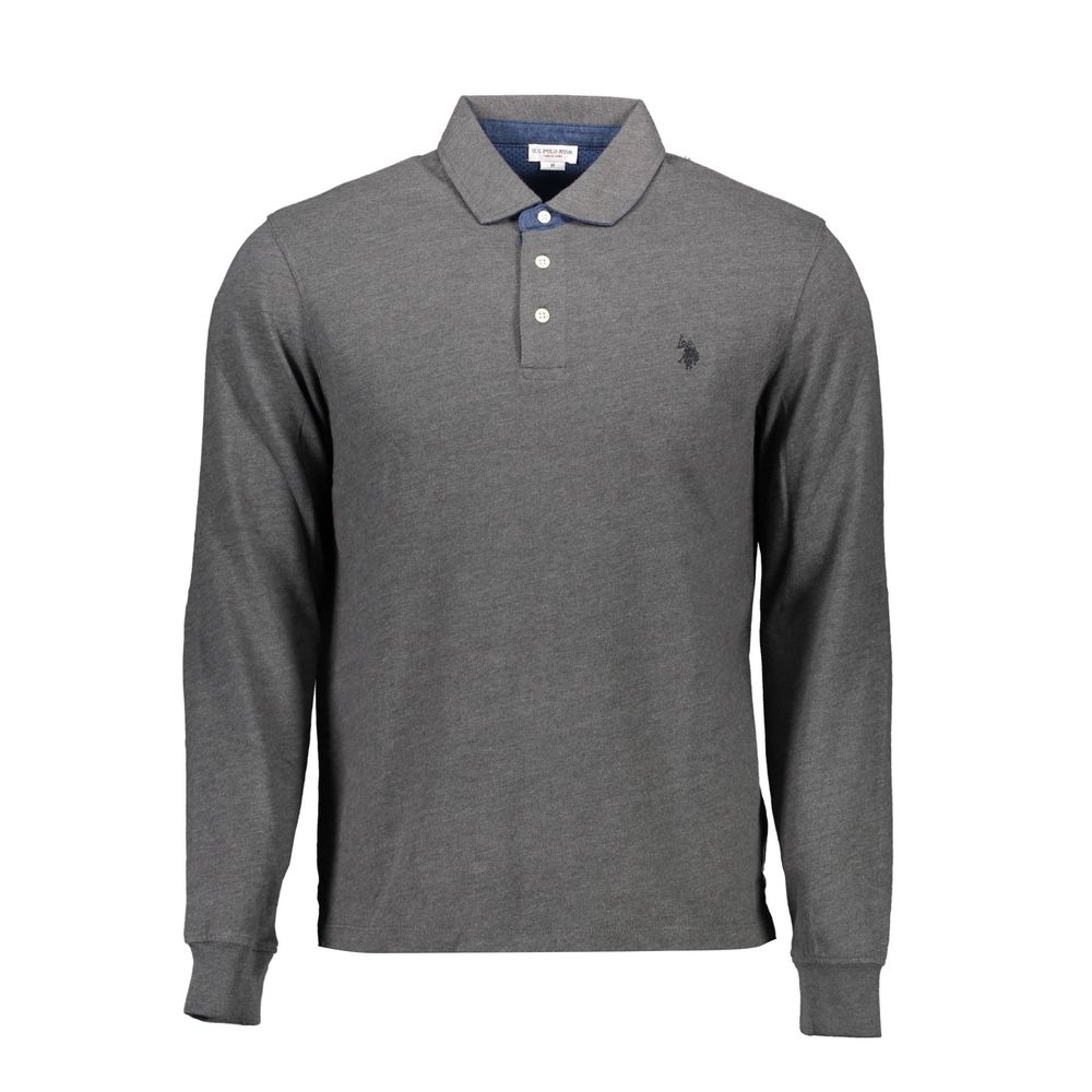 Graues Poloshirt aus Baumwolle für Herren