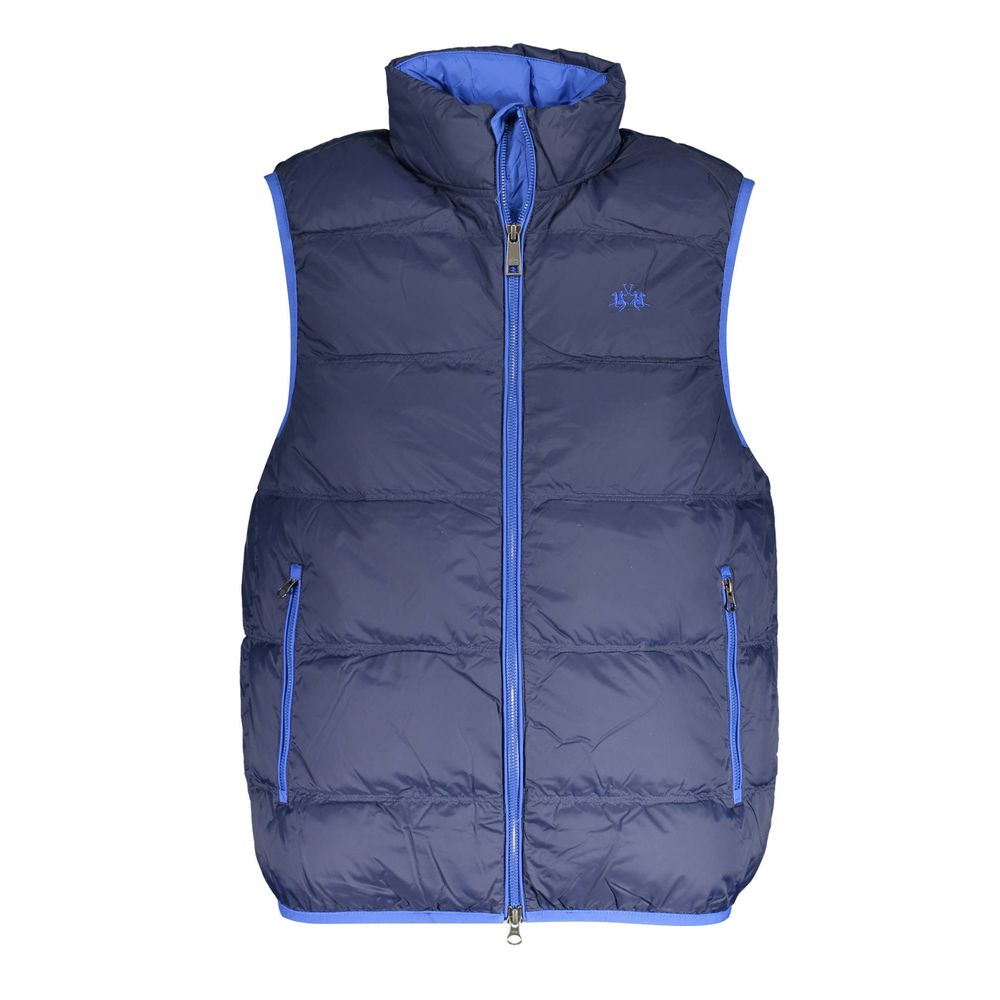 Blaue Polyamid-Herrenjacke