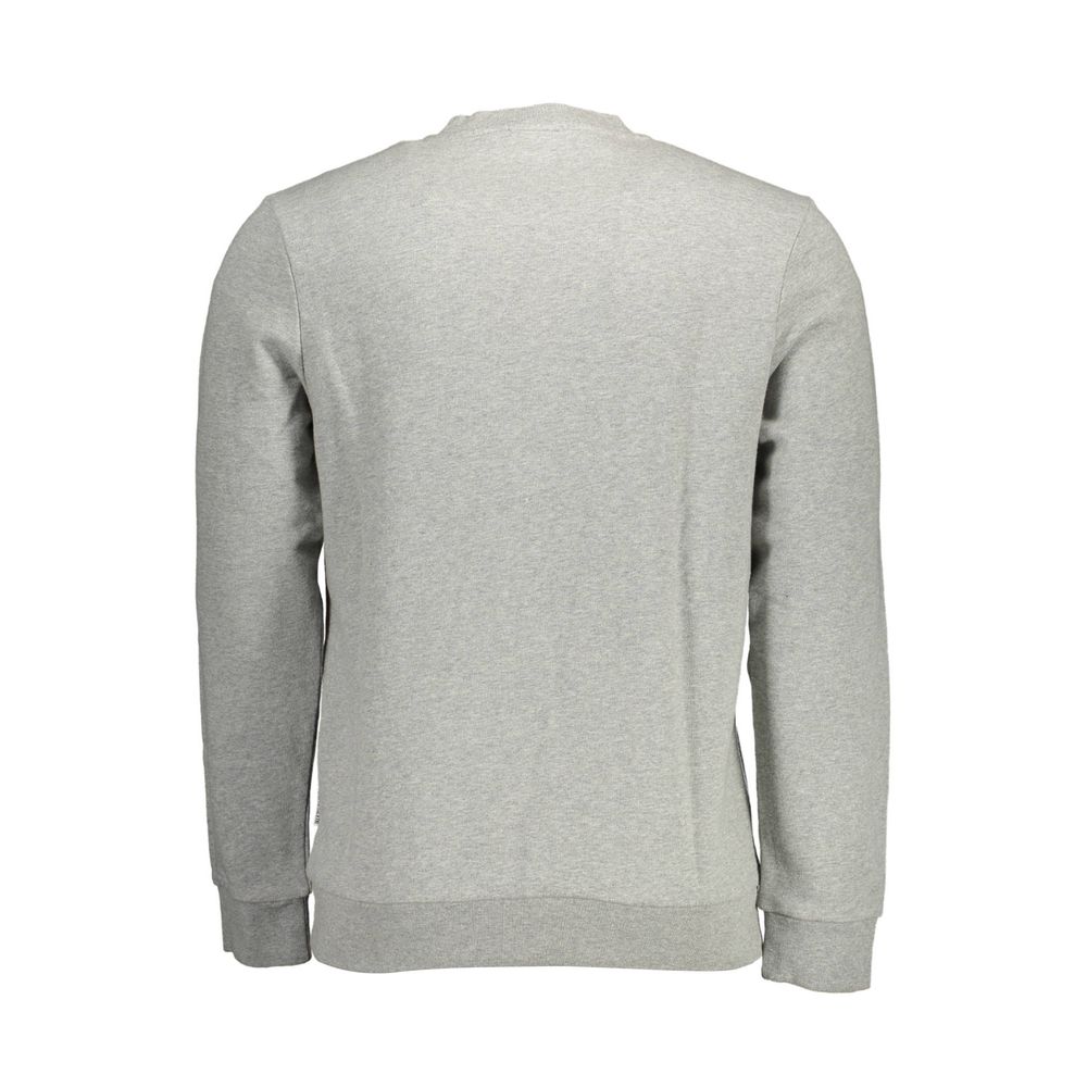 Grauer Baumwollpullover für Herren