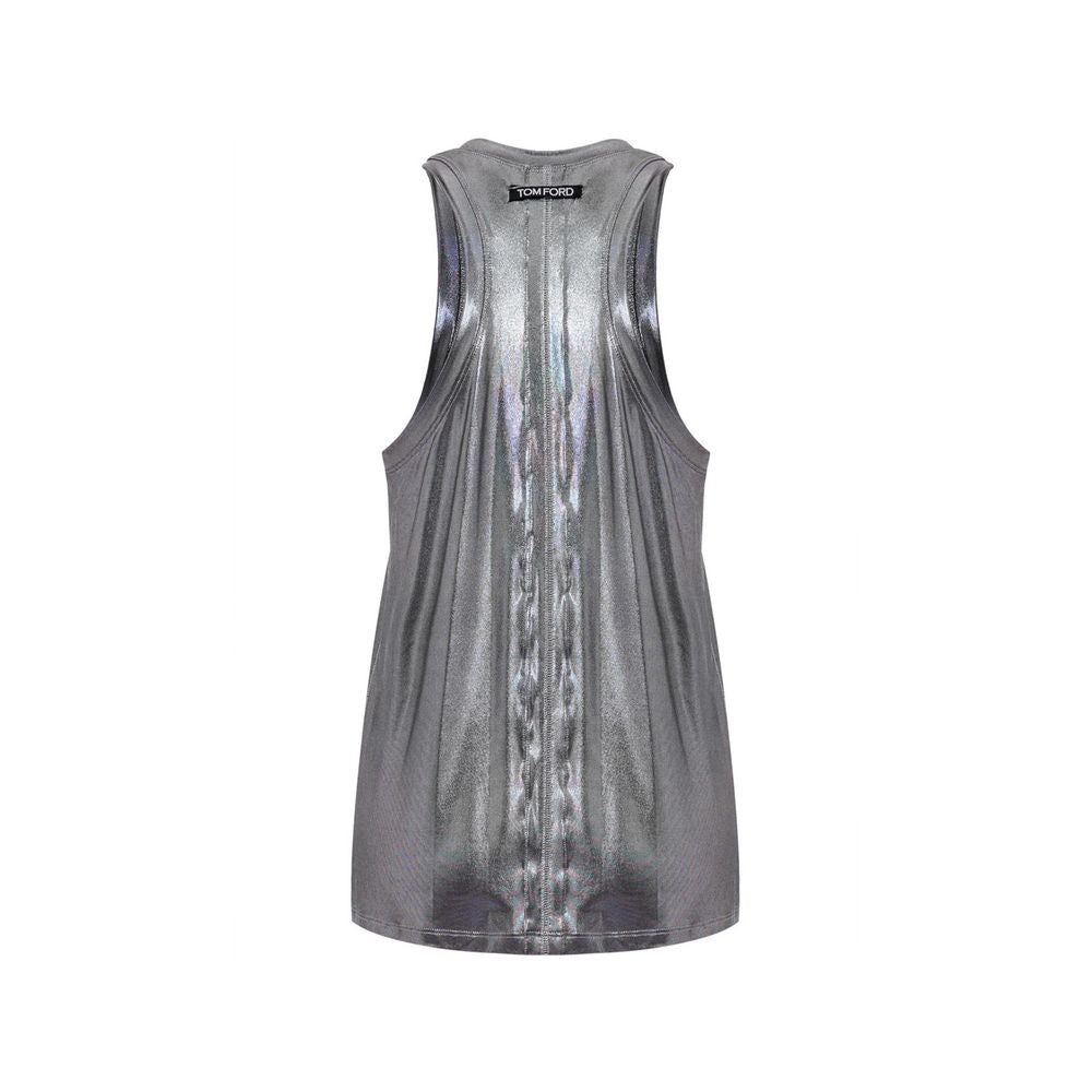 Graues Viskose-Tanktop