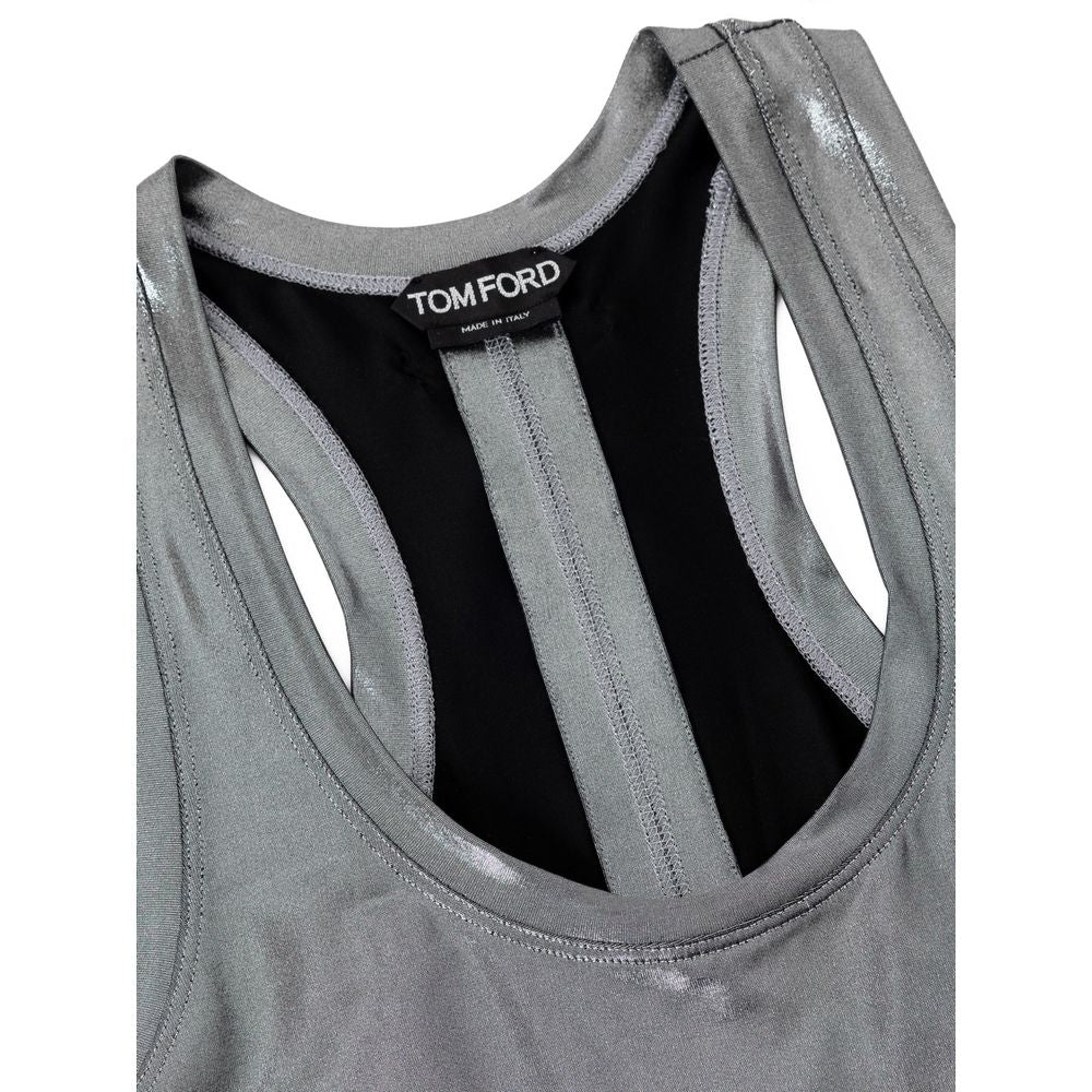Graues Viskose-Tanktop
