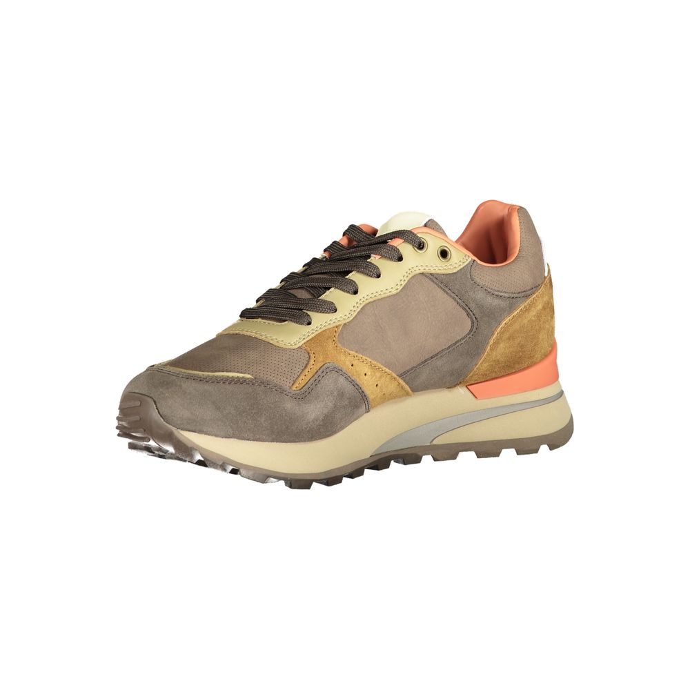Braune Polyethylen Herren Sneaker
