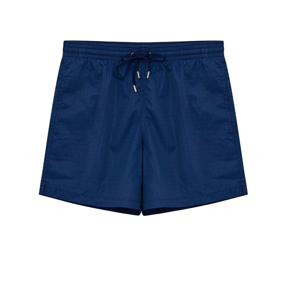 Blaue Polyester-Badeshorts
