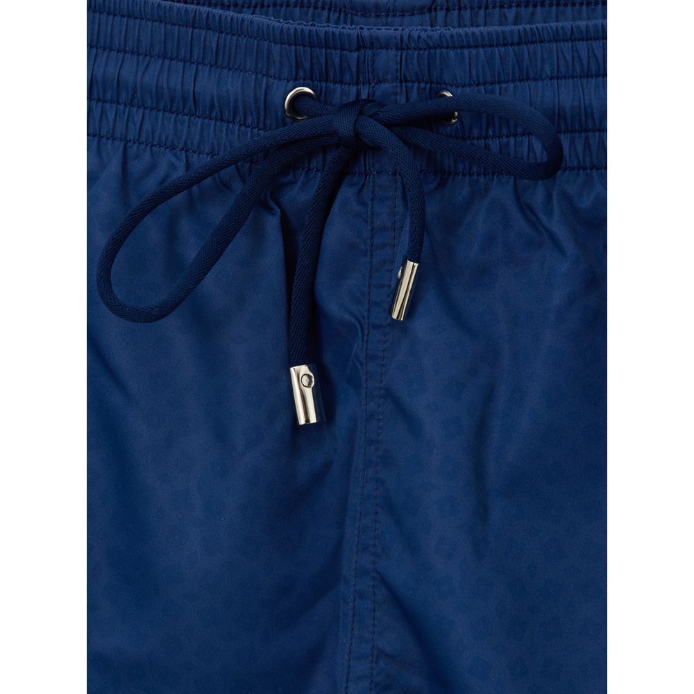 Blaue Polyester-Badeshorts