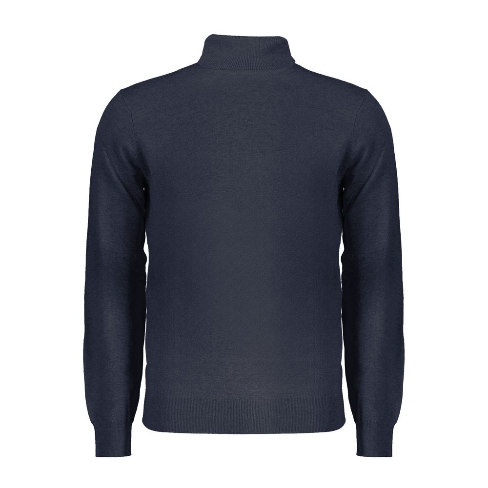 Blauer Polyamid-Herrenpullover