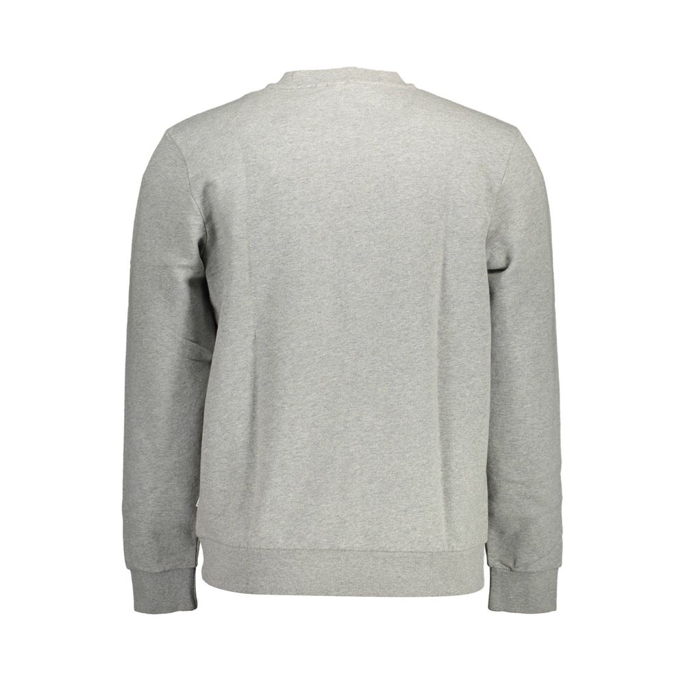 Grauer Baumwollpullover für Herren