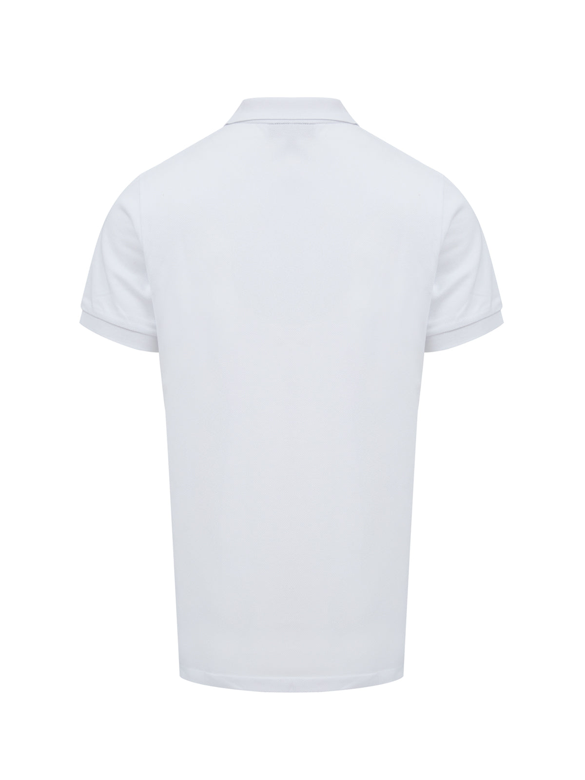 Weißes Poloshirt aus Baumwolle mit Kragen