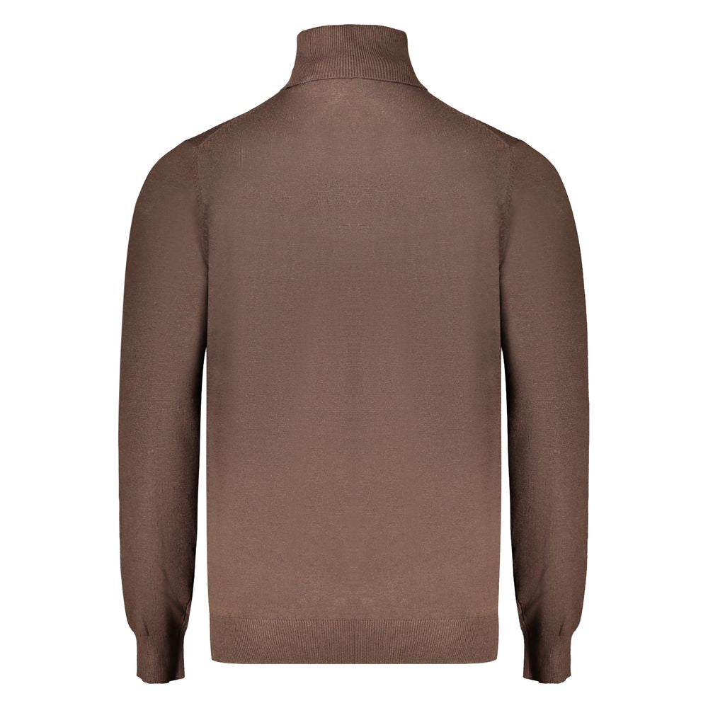 Brauner Polyesterpullover