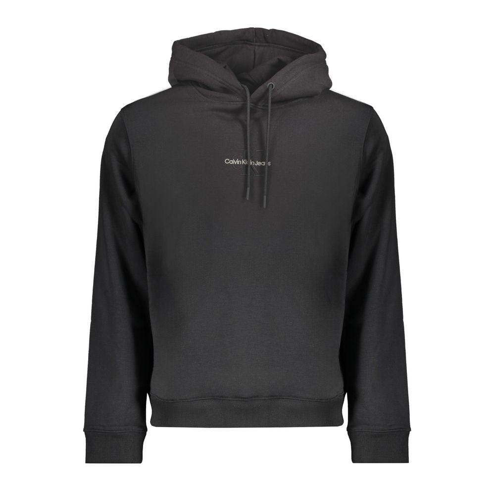 Schwarzer Baumwollpullover