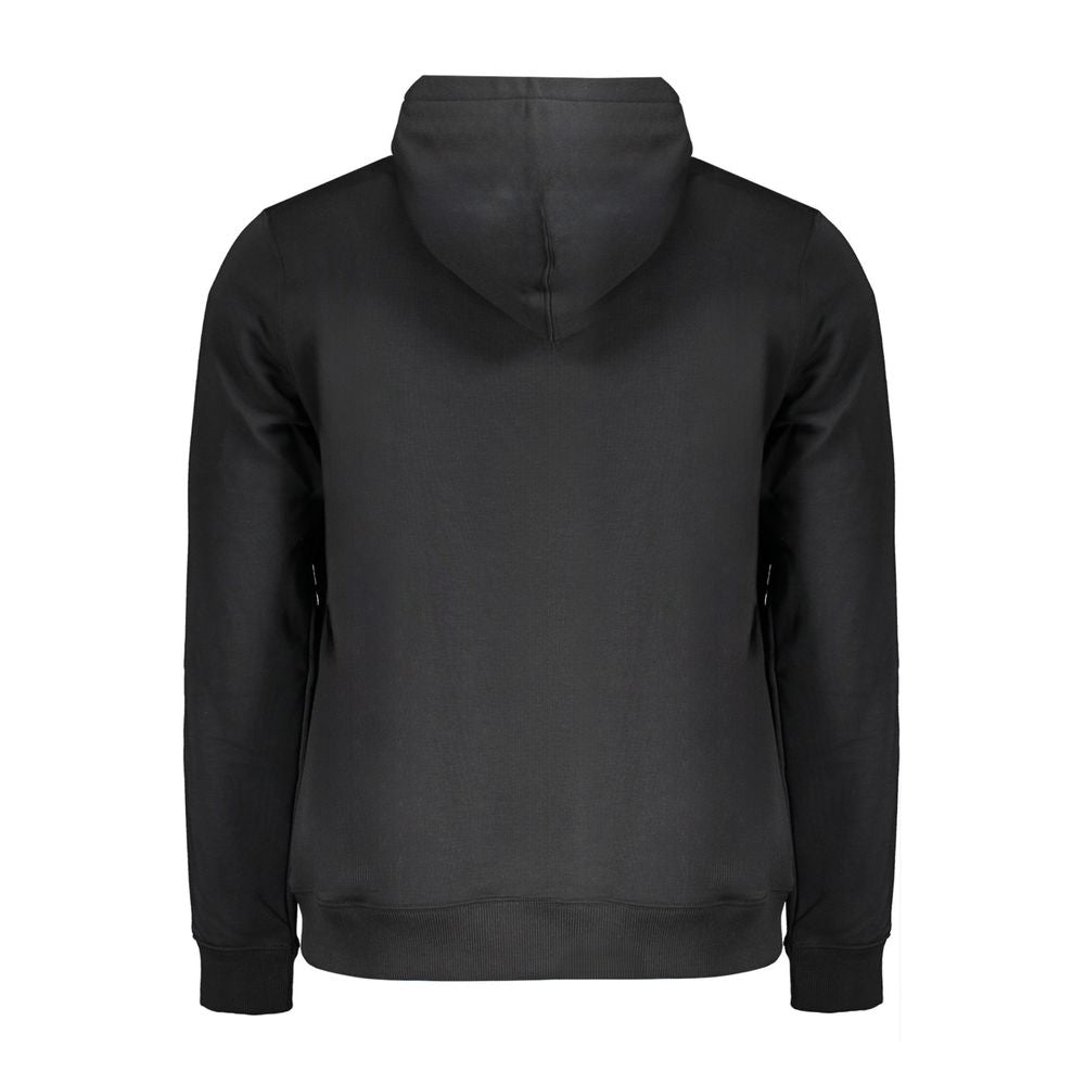 Schwarzer Baumwollpullover