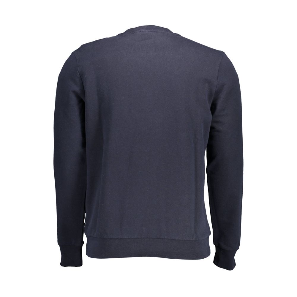 Blauer Baumwollpullover für Herren