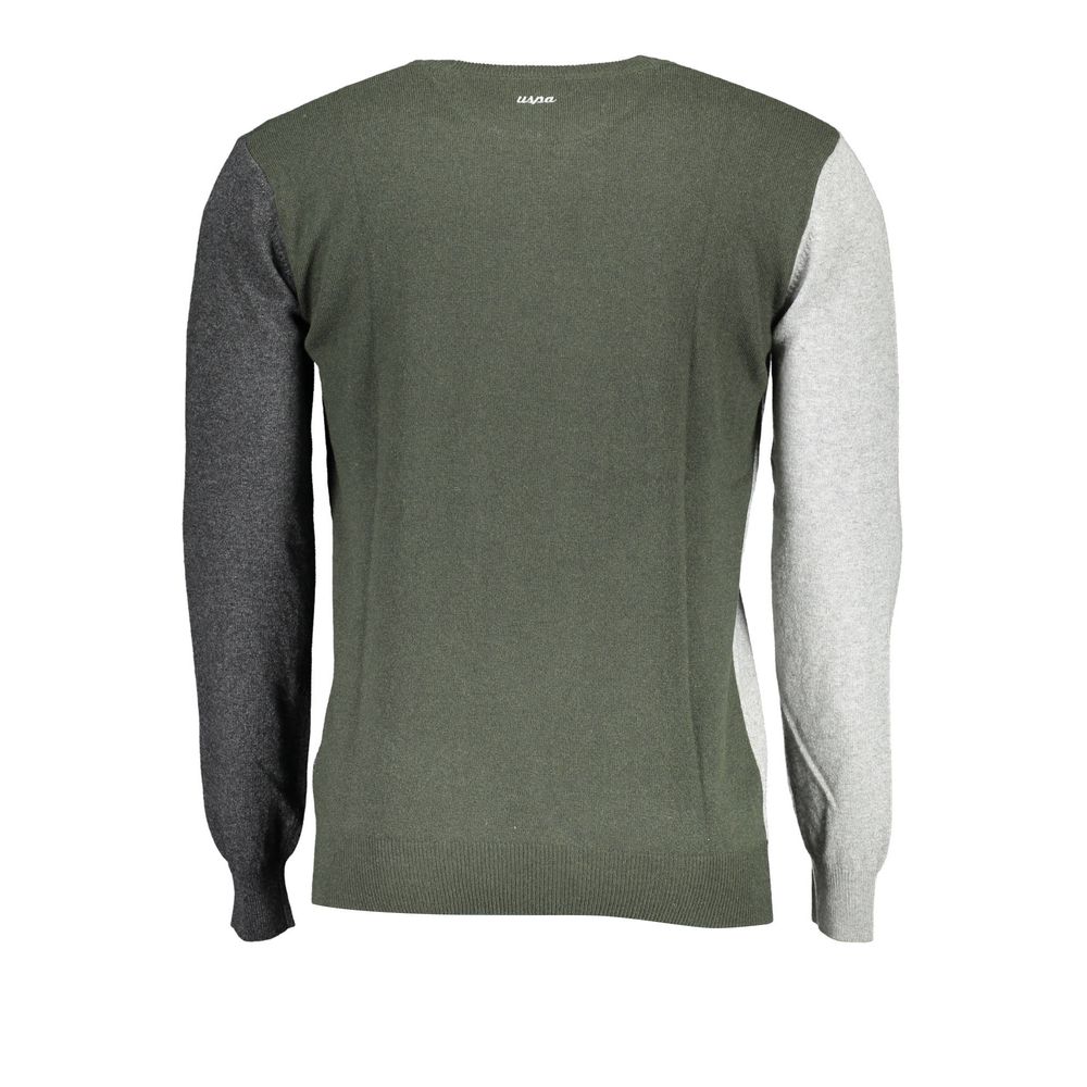 Grauer Wollpullover für Herren