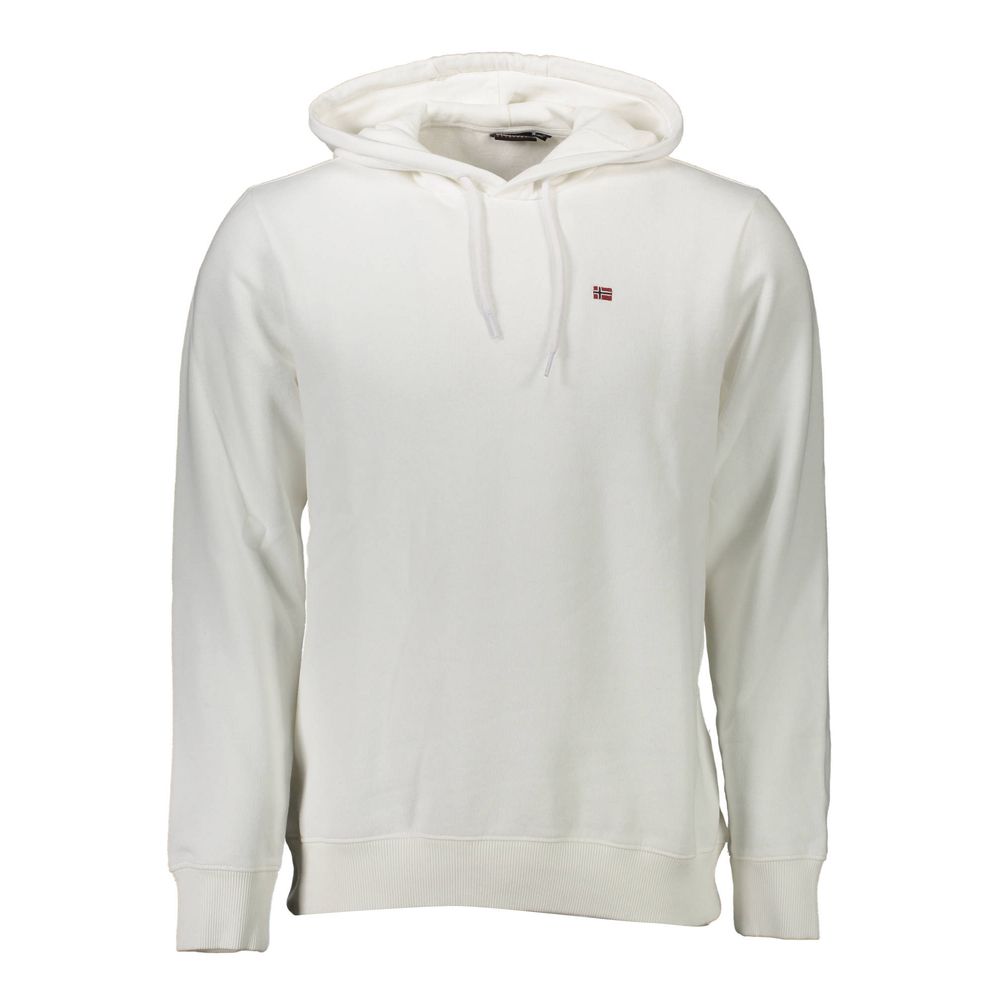 Weißer Baumwollpullover für Herren