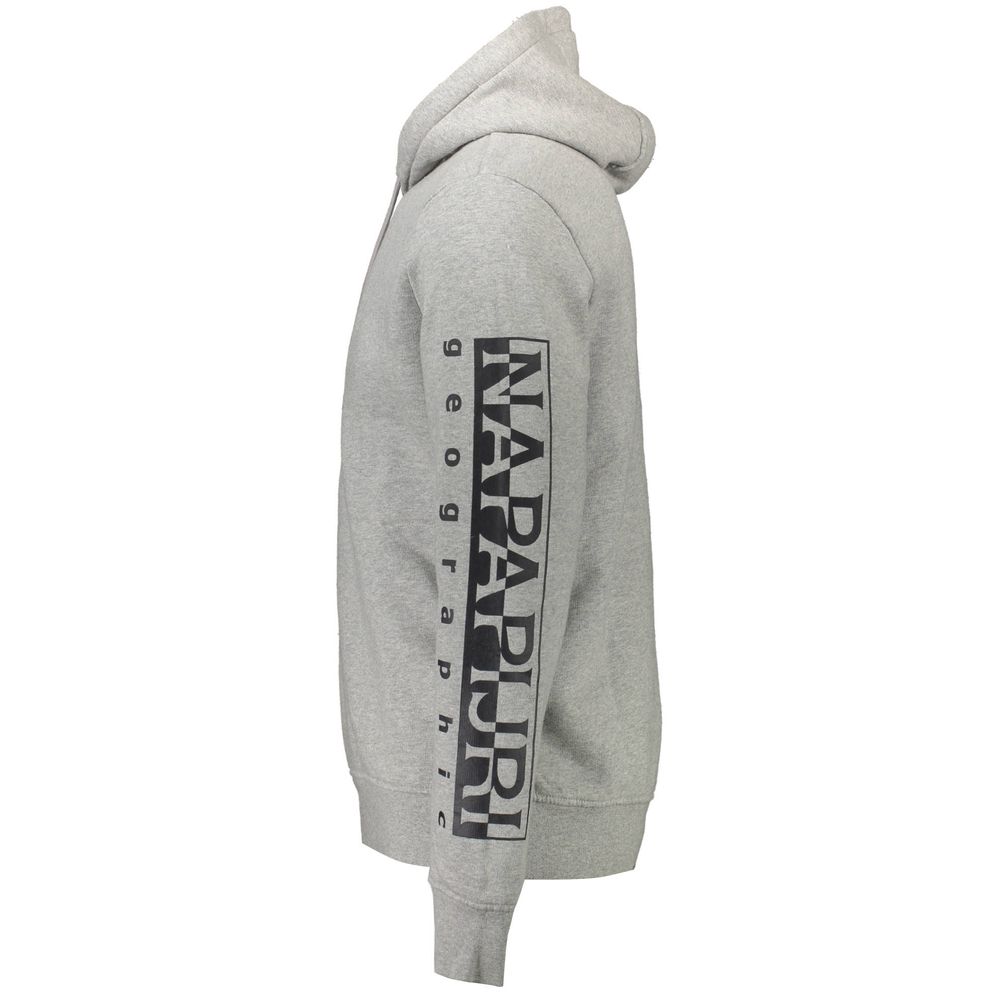 Grauer Baumwollpullover für Herren
