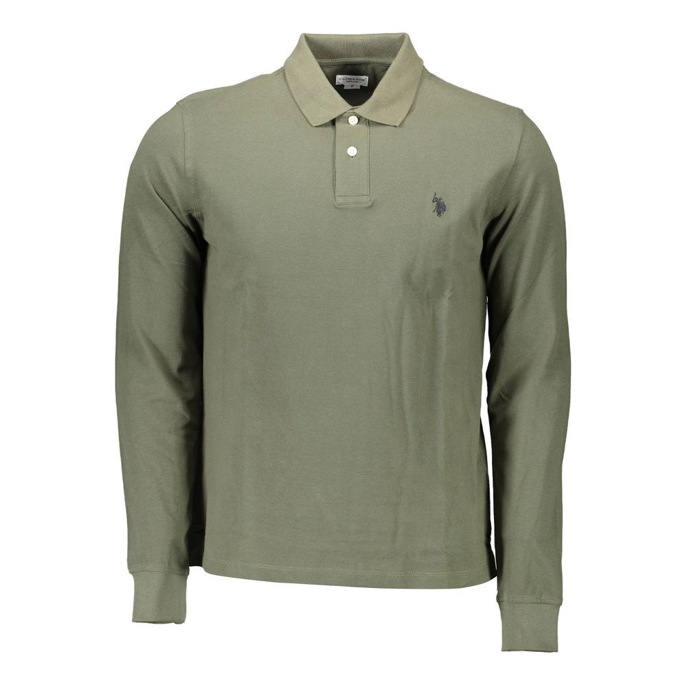 Grünes Poloshirt aus Baumwolle für Herren