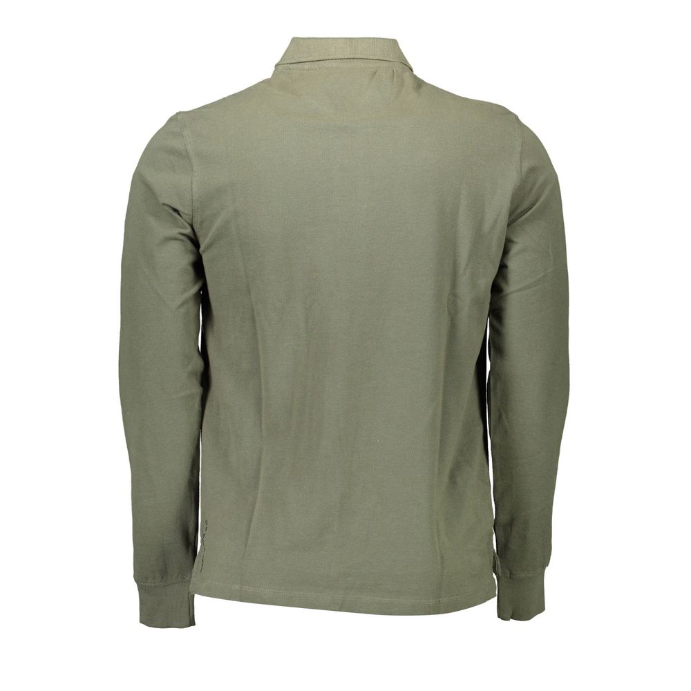 Grünes Poloshirt aus Baumwolle für Herren