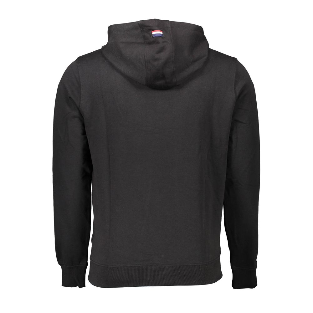 Schwarzer Baumwollpullover für Herren