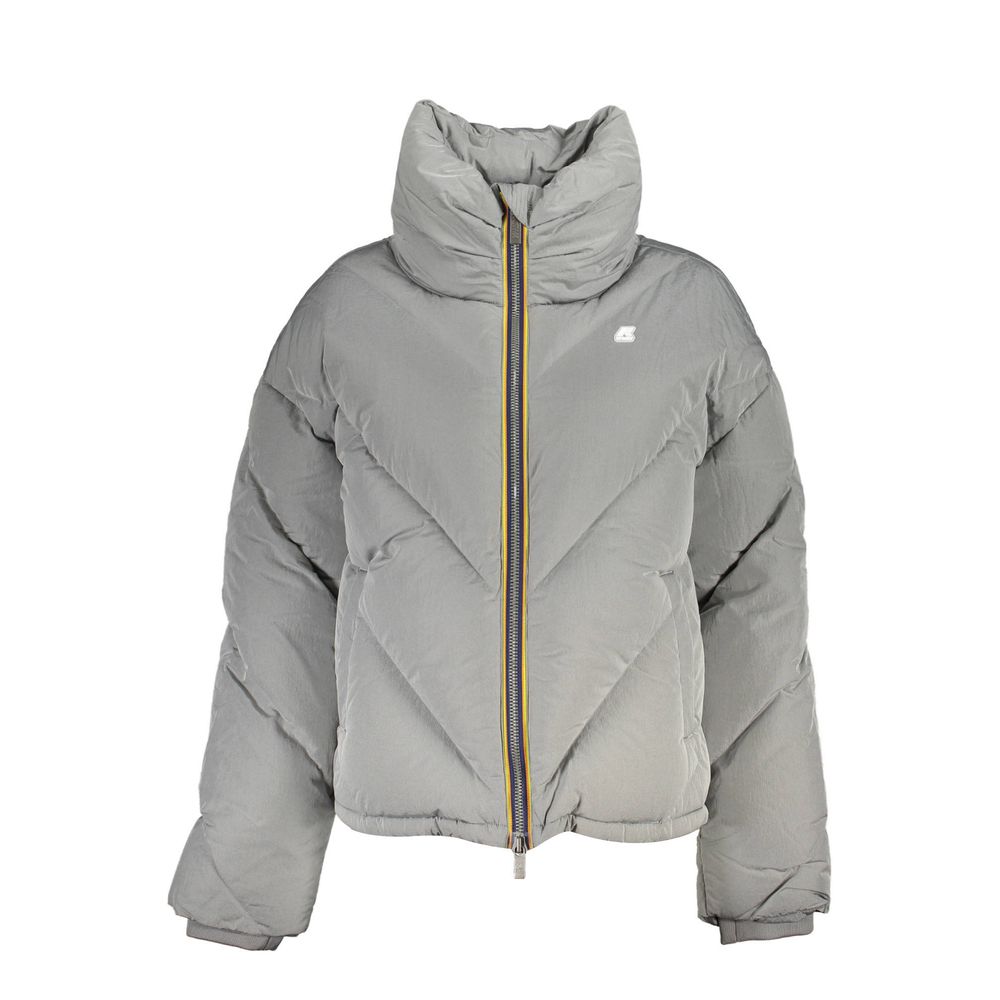Elegante graue Langarmjacke