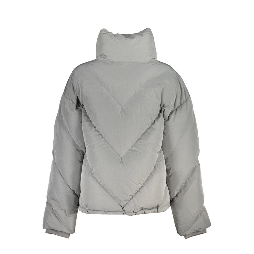 Elegante graue Langarmjacke