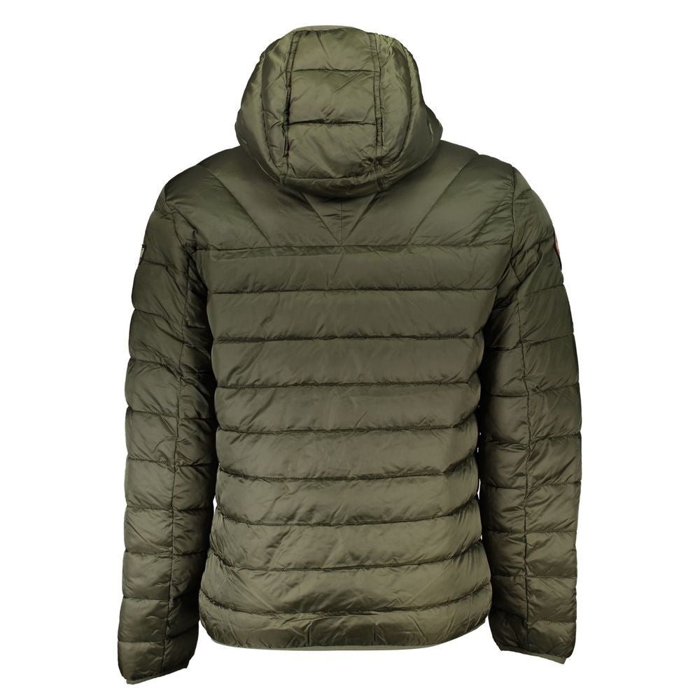 Grüne Polyamid-Herrenjacke