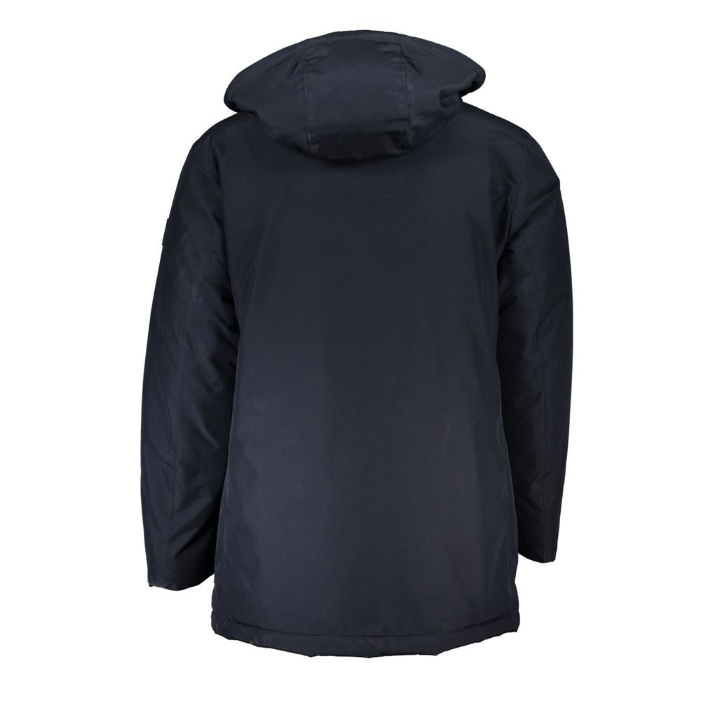 Blaue Polyamid-Herrenjacke