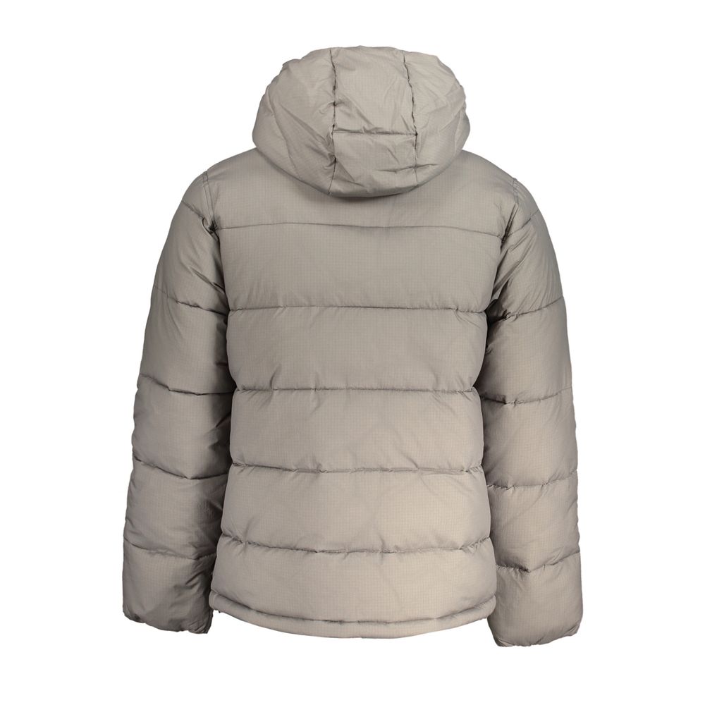 Graue Nylonjacke