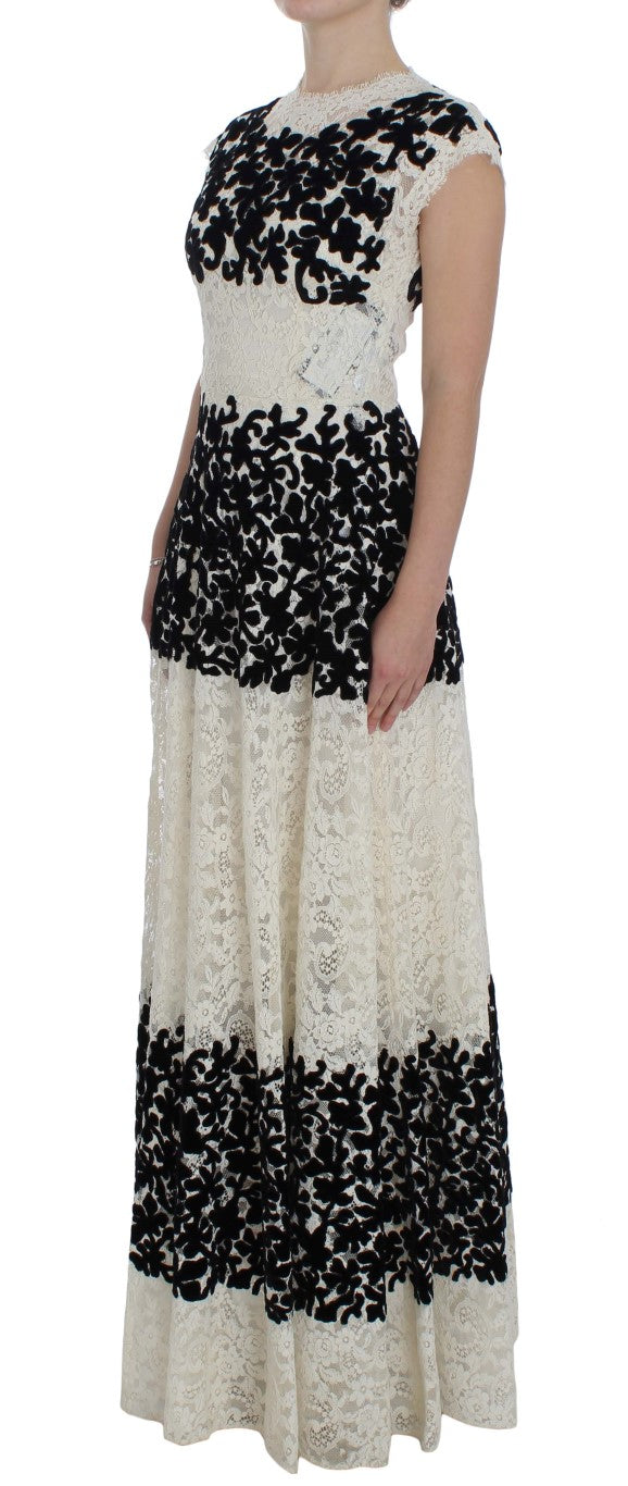 Langes Maxikleid „Ricamo“ mit Blumenspitze
