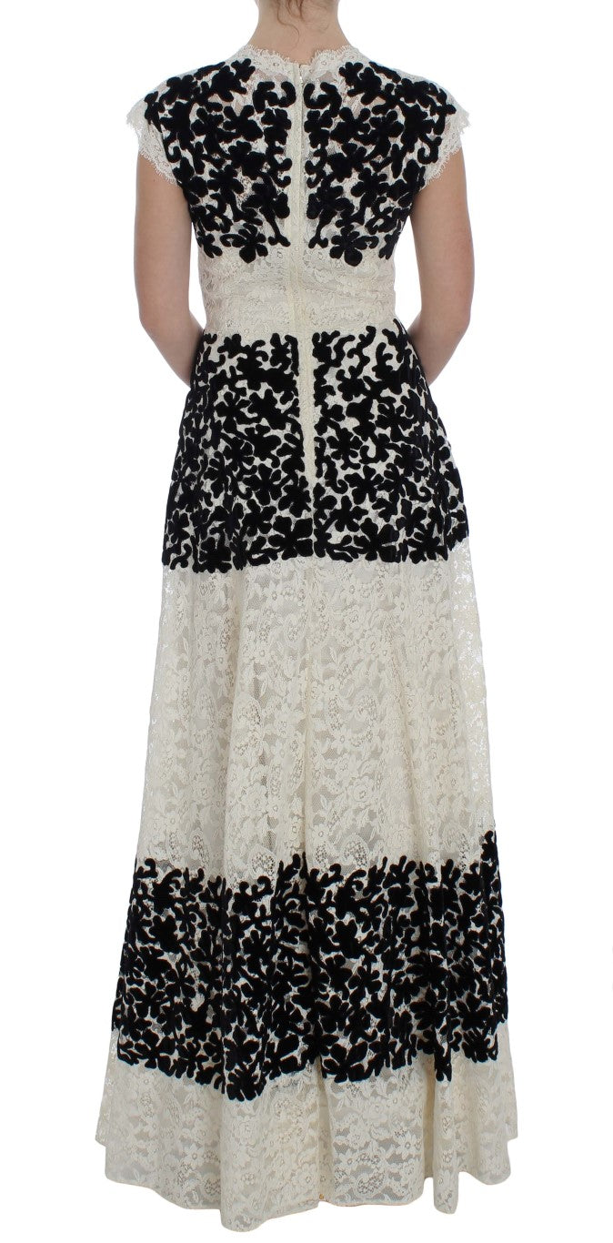 Langes Maxikleid „Ricamo“ mit Blumenspitze