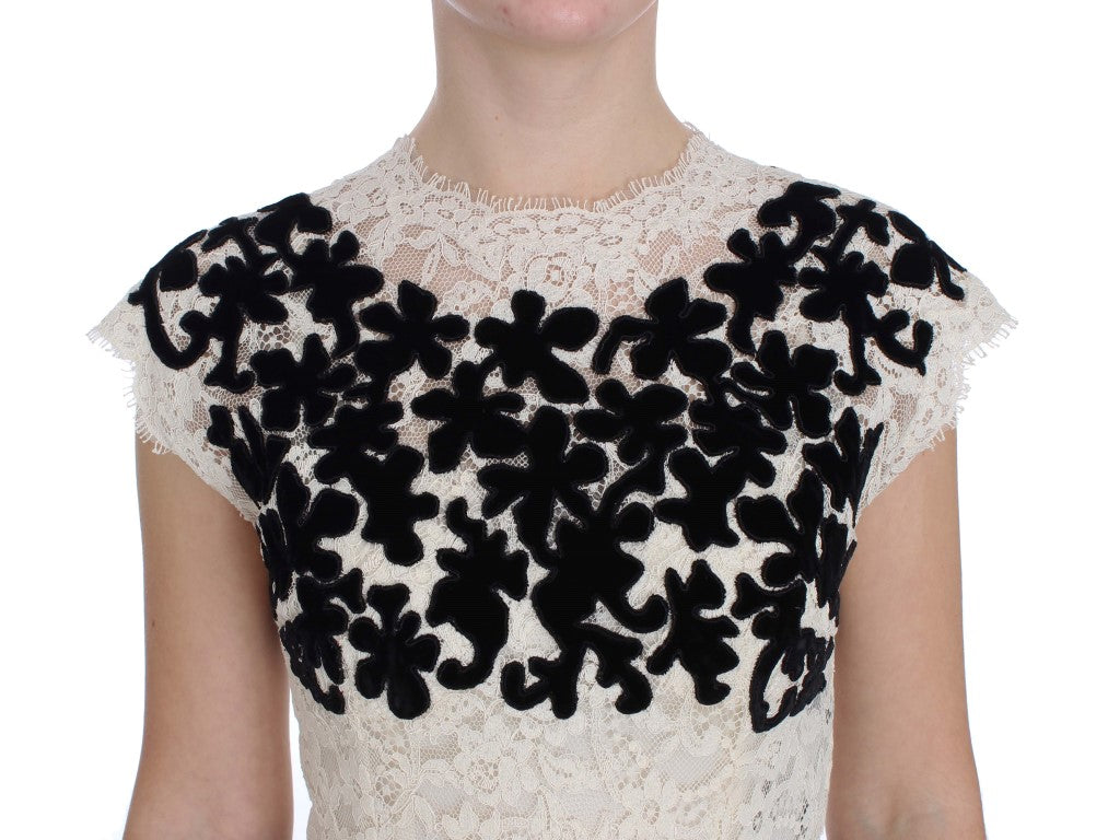 Langes Maxikleid „Ricamo“ mit Blumenspitze