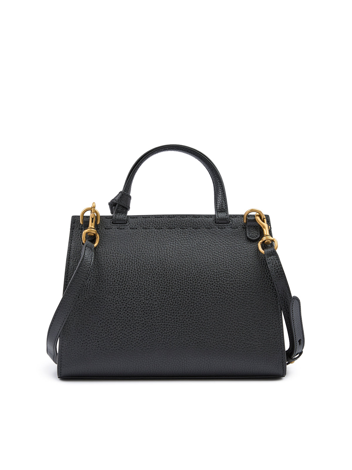 Schwarze GG Marmont Handtasche aus Leder