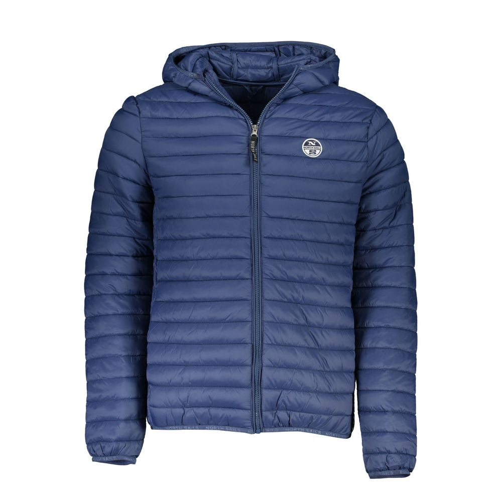 Blaue Polyamid-Herrenjacke