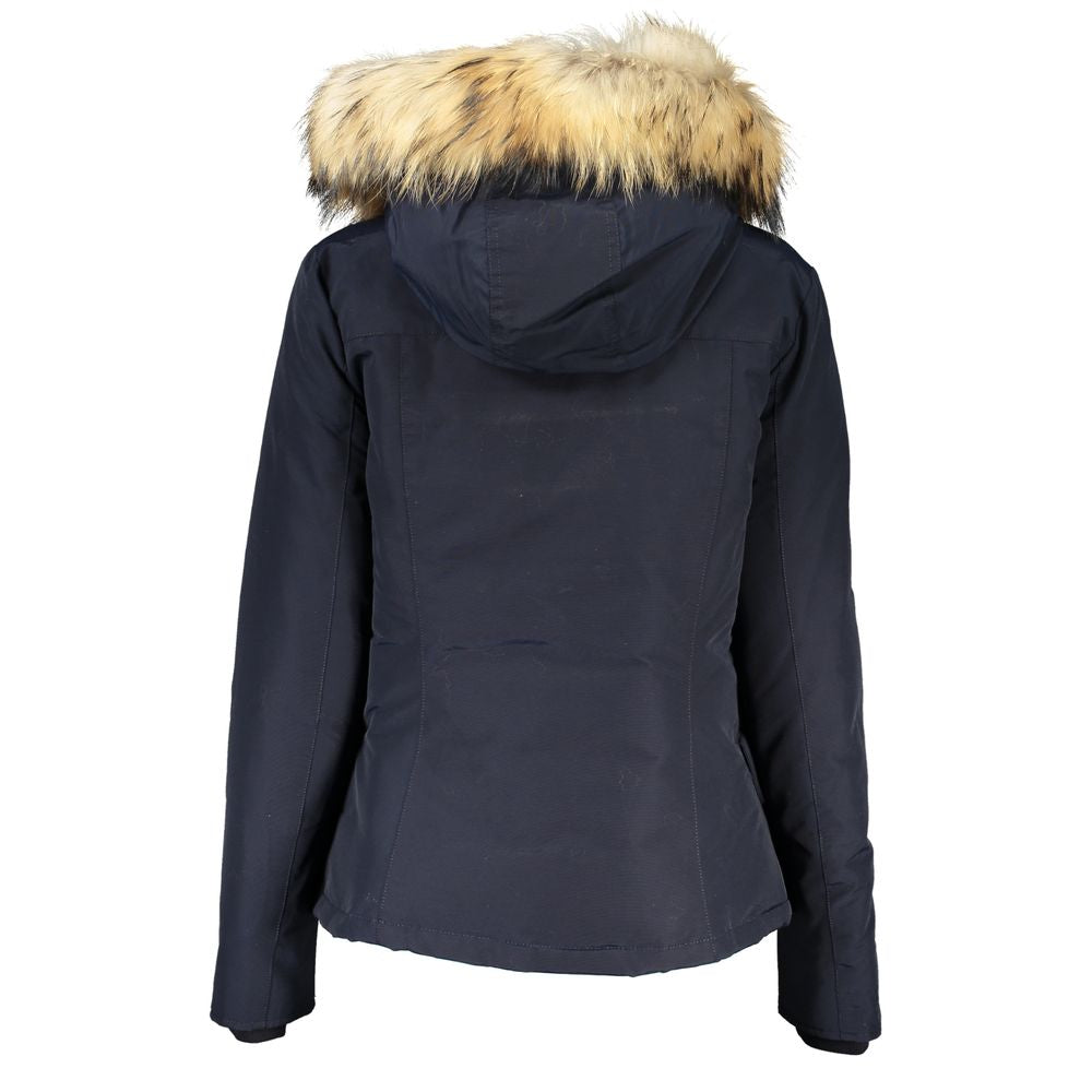 Blaue Baumwolljacken & Mäntel