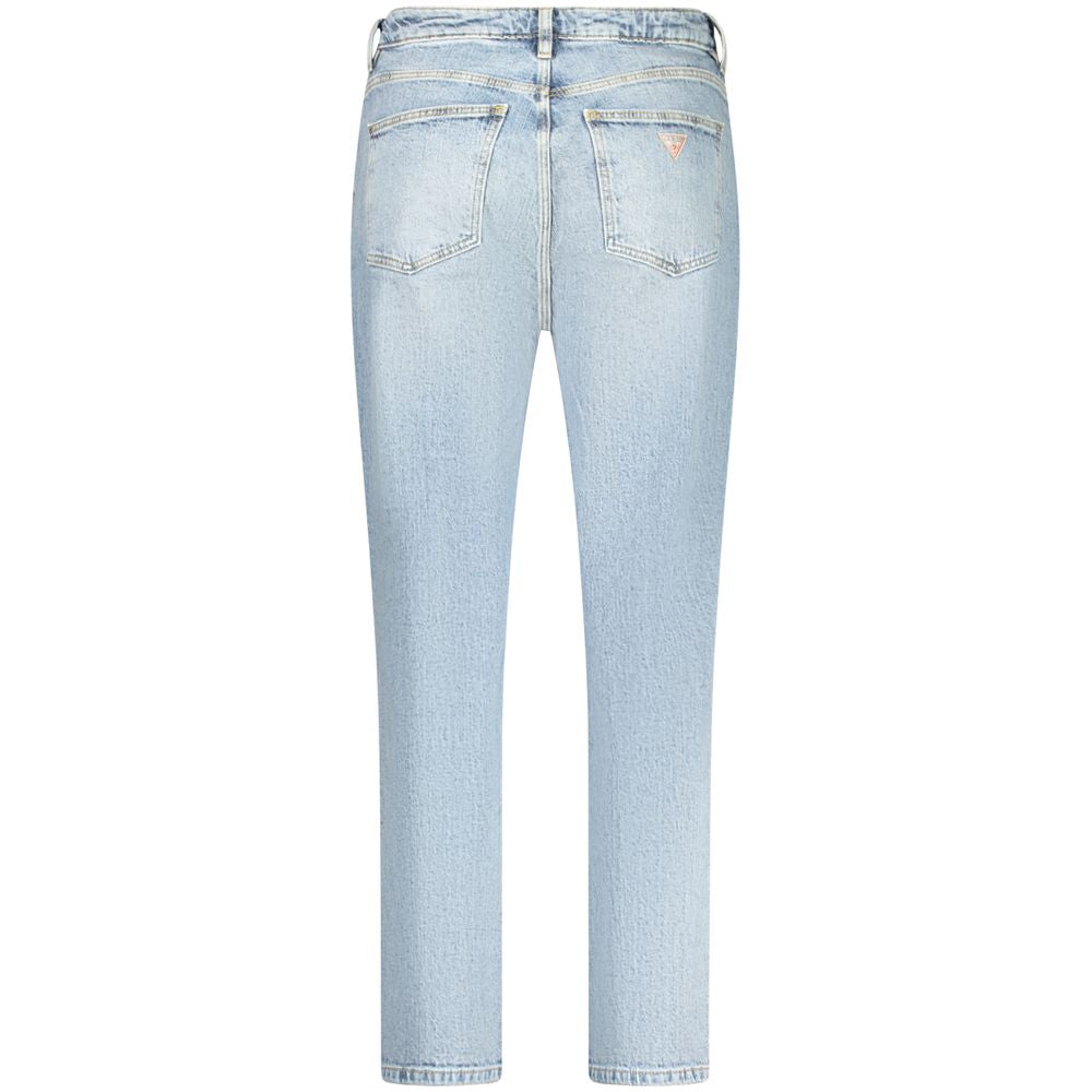 Hellblaue Damenjeans aus Baumwolle