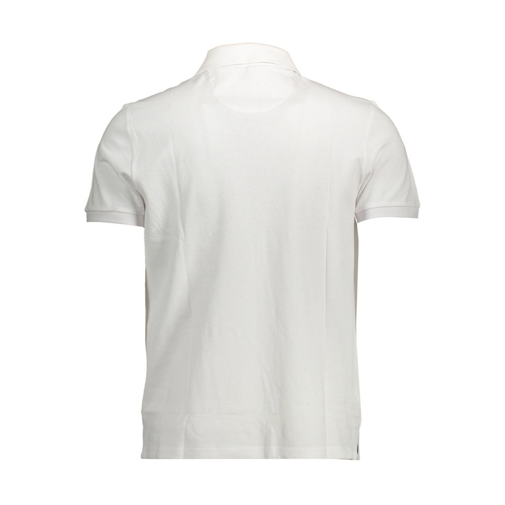 Weißes Herren-Poloshirt aus Baumwolle