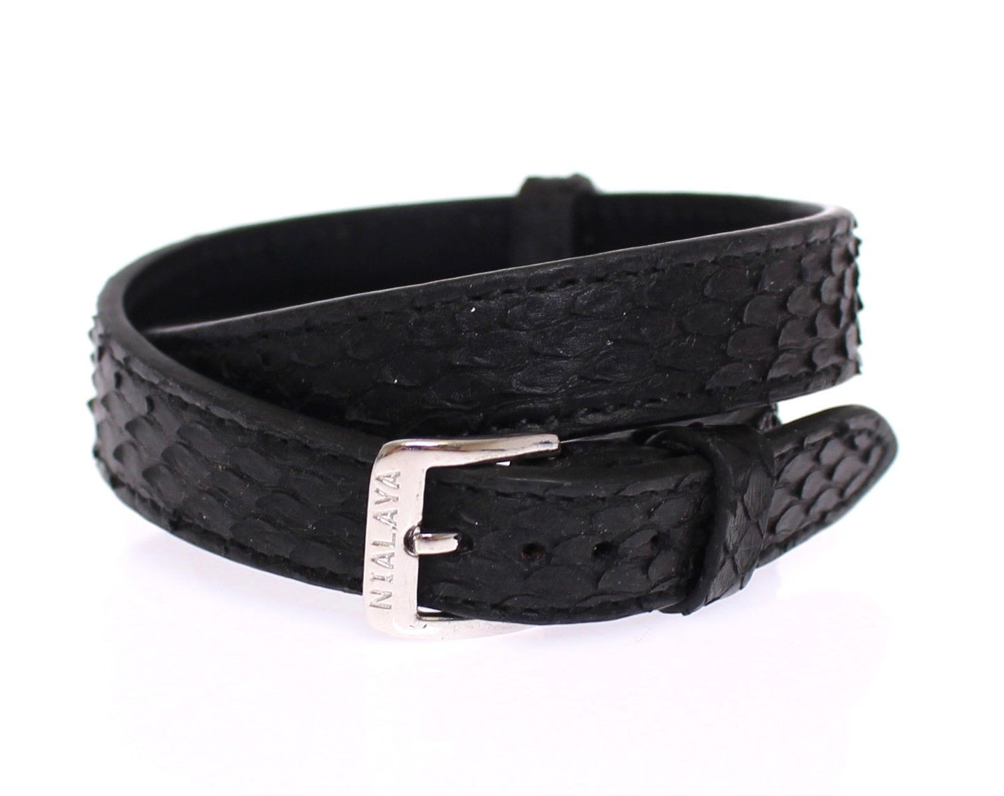 Schlangenhaut CZ LOVE 925 Silber Armband