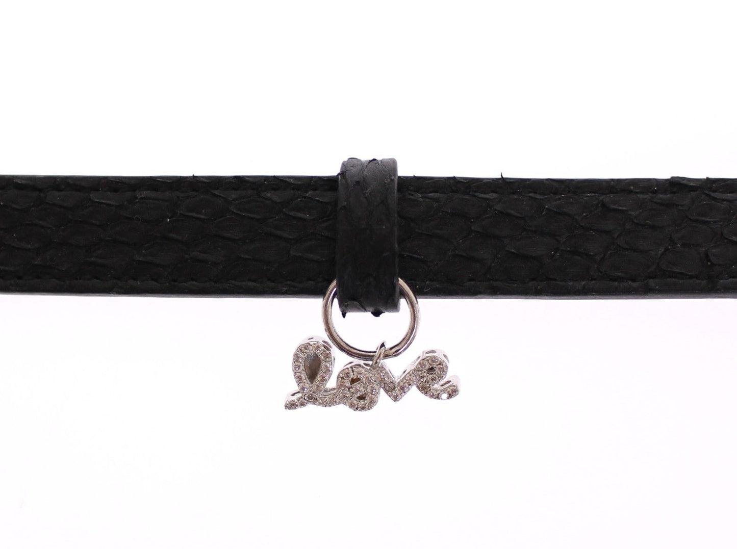 Schlangenhaut CZ LOVE 925 Silber Armband