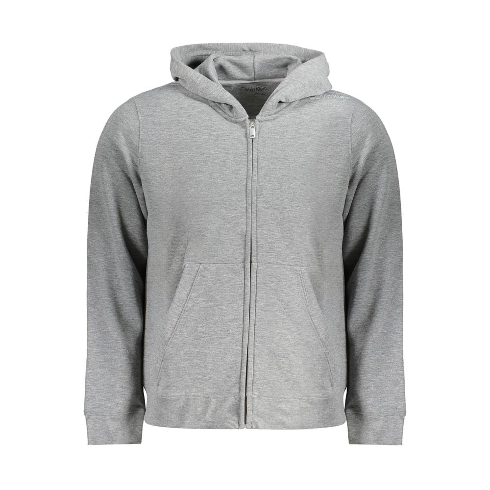 Grauer Polyesterpullover