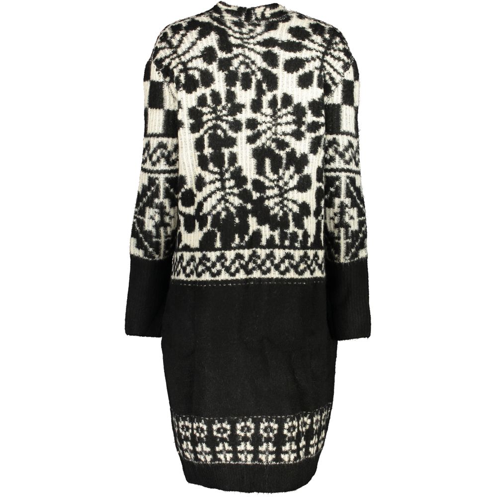 Schicker Langarmmantel mit Kontrastdetails