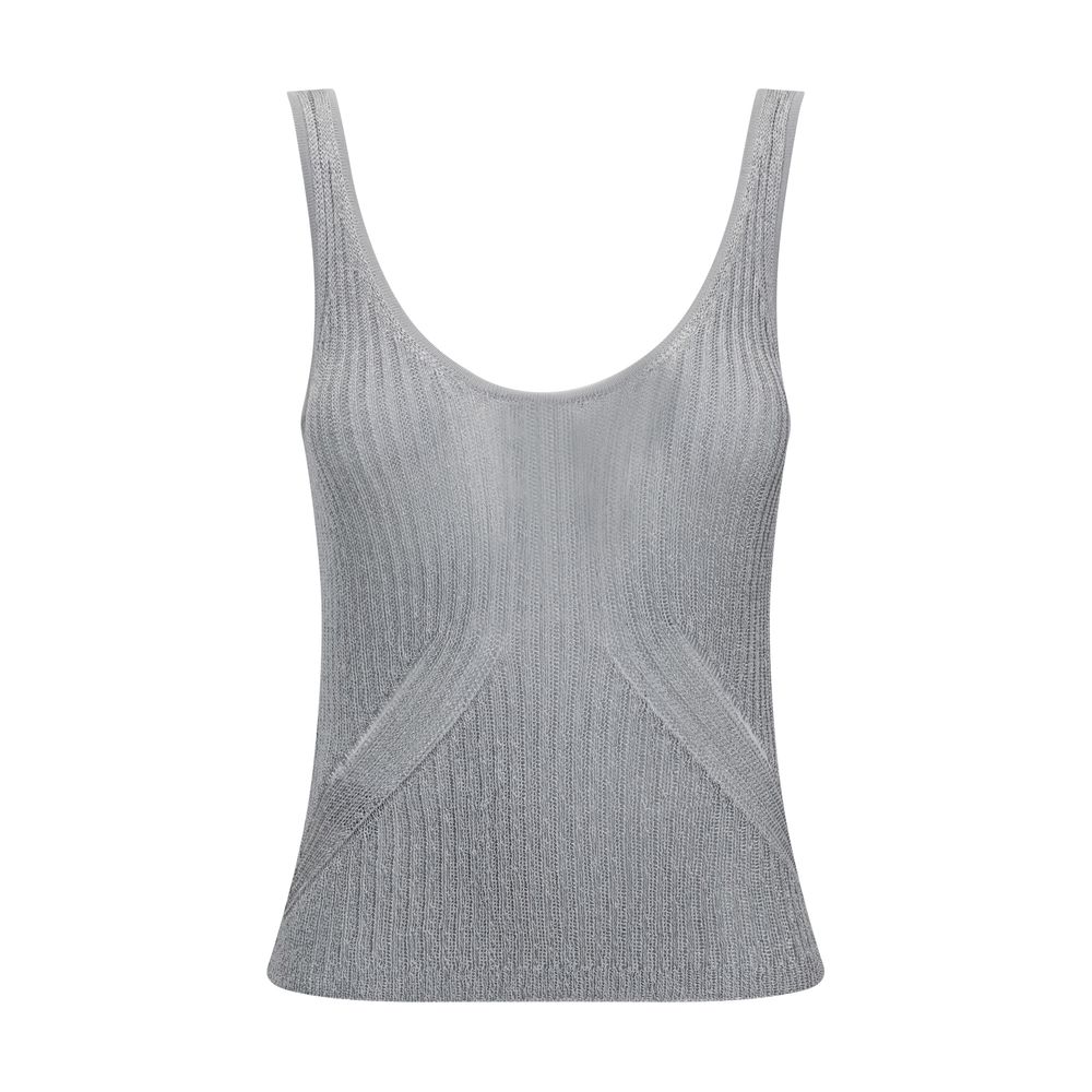 Metallic-Strickoberteil