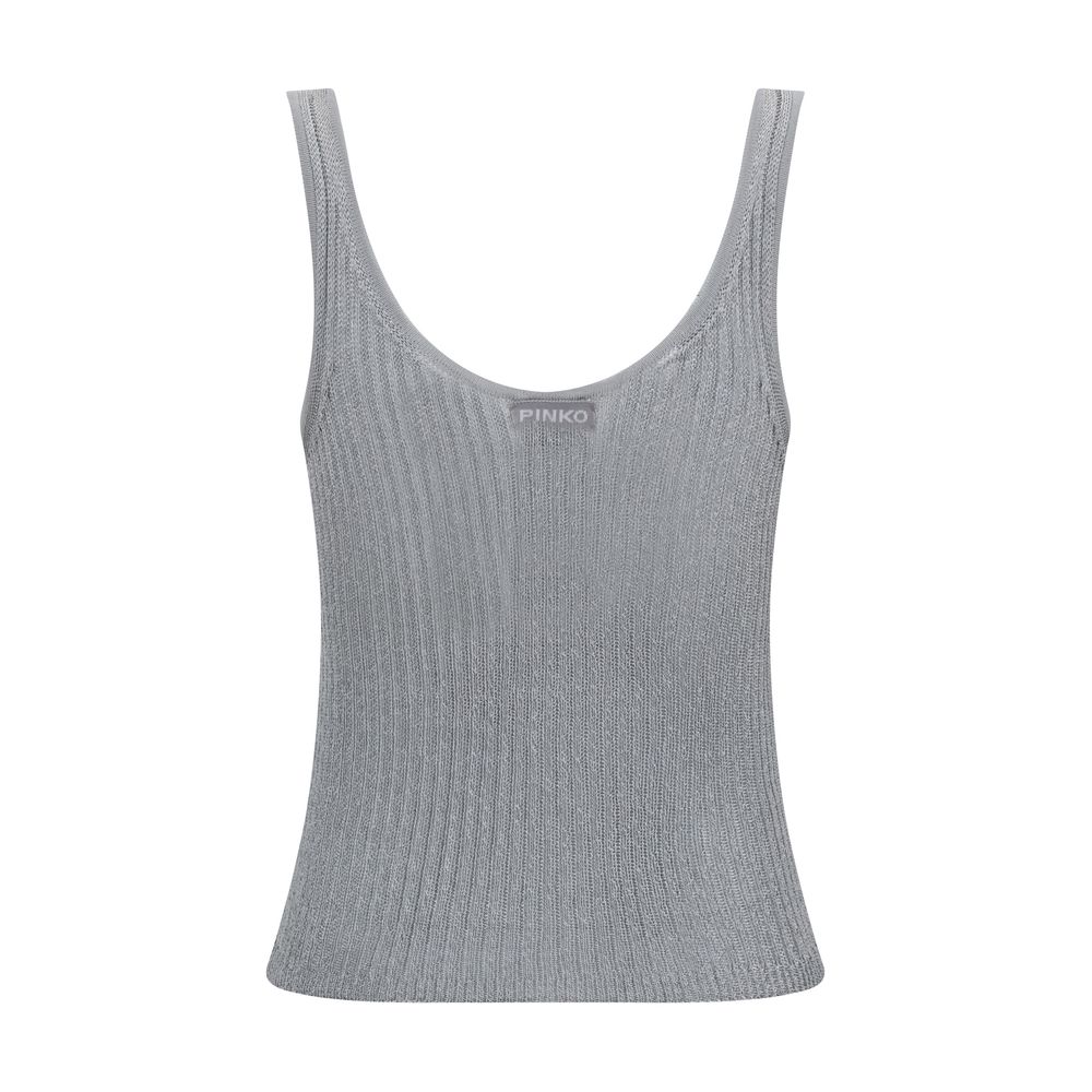 Metallic-Strickoberteil