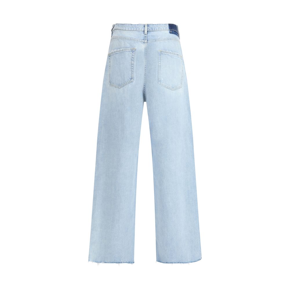 Morgan-Jeans mit weitem Bein